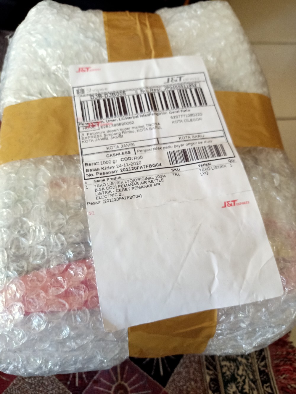 Teko Listrik Lyq[original 100% Bisa Cod]  Pemanas Air Kettle Listrik - Ceret Pemanas Air Electric 2l