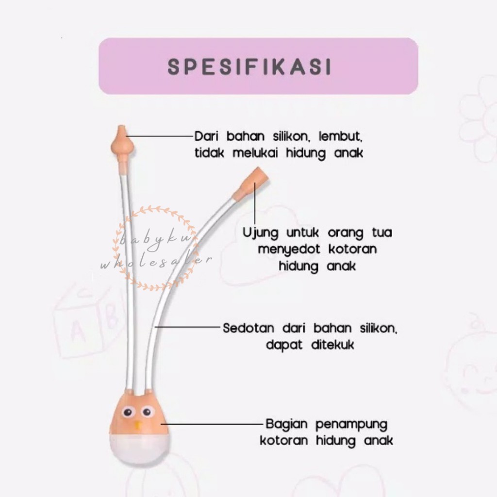 Nasal aspirator penyedot ingus hidung bayi - nose cleaner sedit ingus bayi