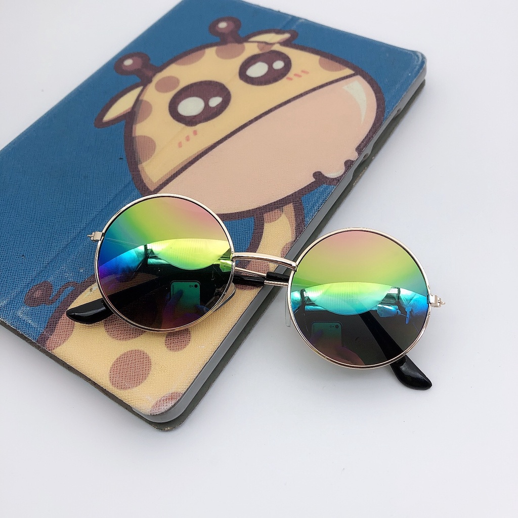 Boboho Kacamata Bulat Anak Laki Laki  Sunglasses Lensa Hitam Kaca Mata Bulet 2 3 Tahun Gaya Murah Cowok Keren