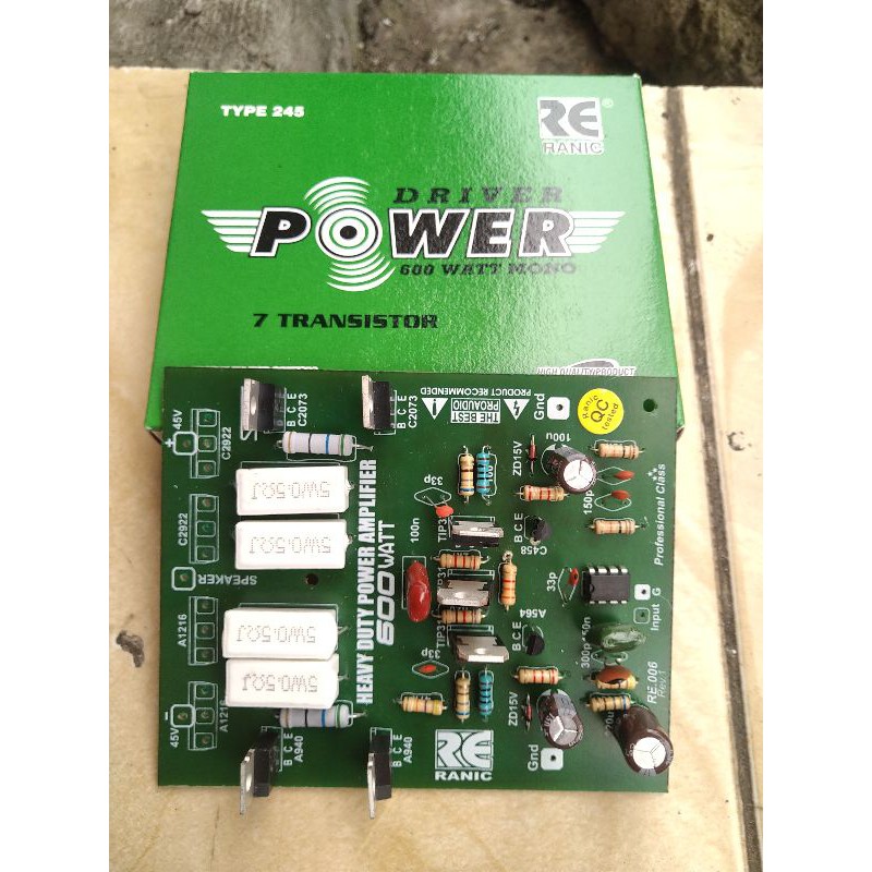 Kit Power Amplifier 600w 600 Watt Driver