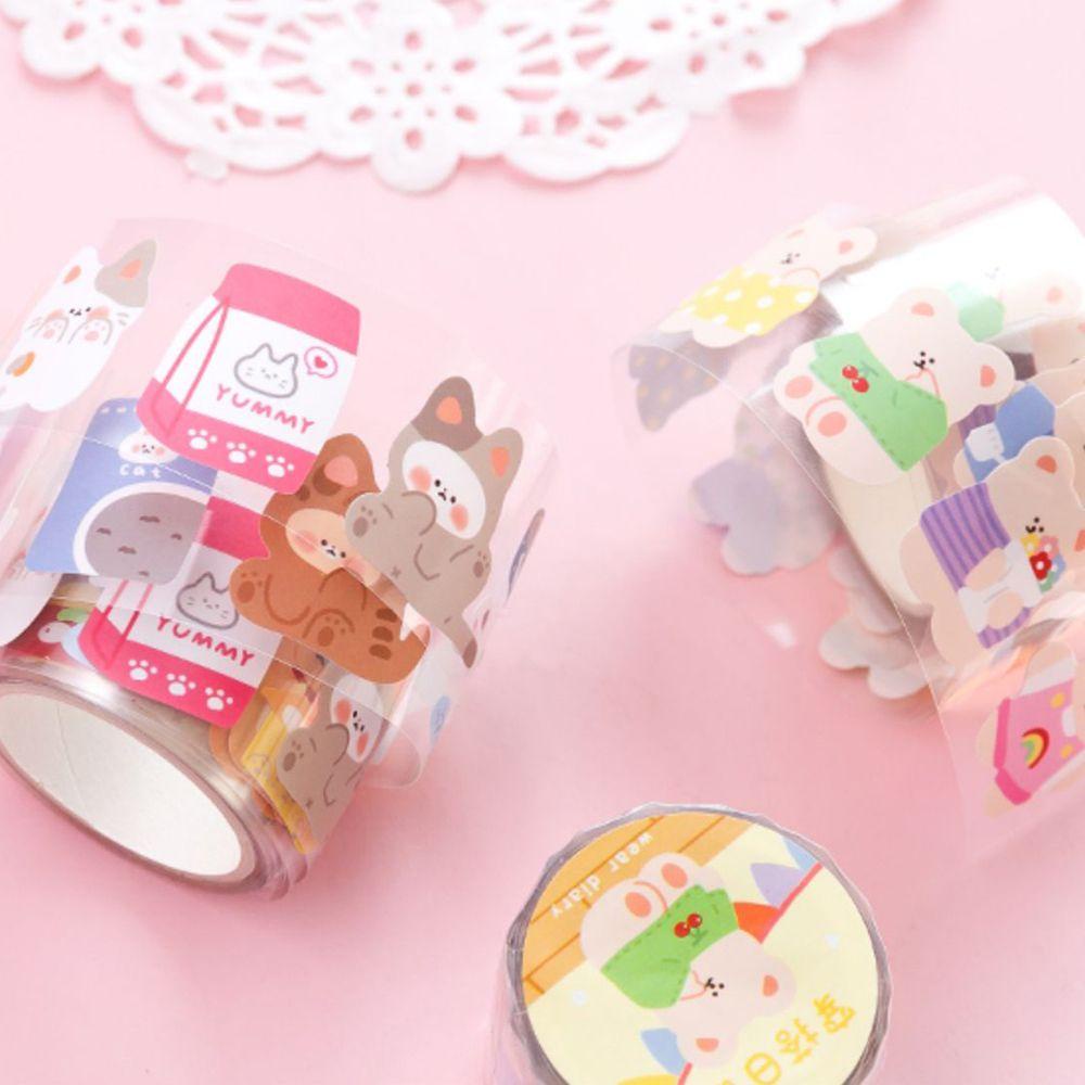 Tape Perekat Agustina Alat Tulis Kantor Siswa Buku Pegangan Dekoratif Scrapbooking Label Tape Tape Stiker Pita Hias