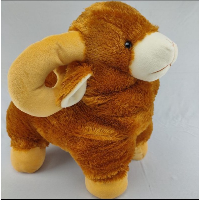 Boneka Domba tanduk kambing Size XL 40cm Boneka hewan SNI