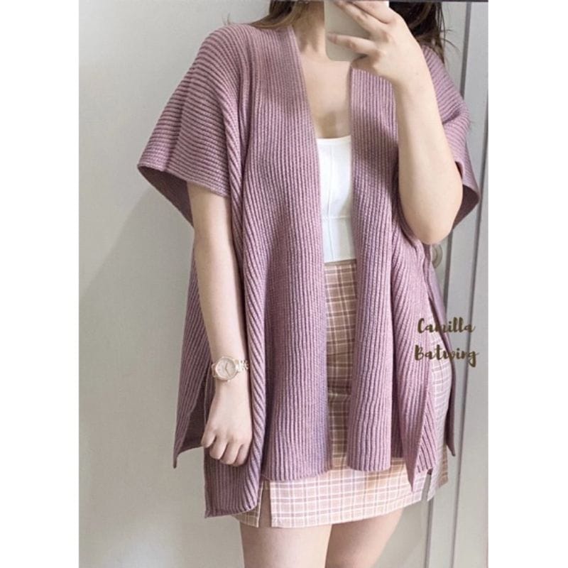 Belleza Outlet baju rajut Cardigan rajut atasan wanita Camilla