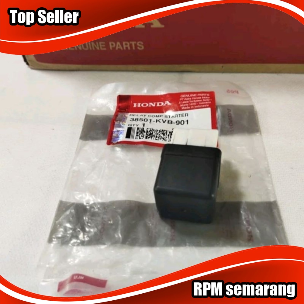 Relay bendik switch starter Honda Beat - Scoopy - Vario - Spacy karbu - Vario 110 karbu 38501-KVB-901 original AHM - Mph005604-4