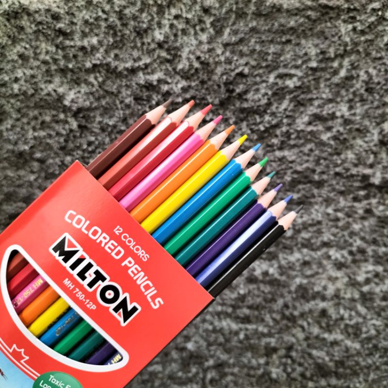 Pensil 12 warna Milton/ Montana/ATM/ safari panjang