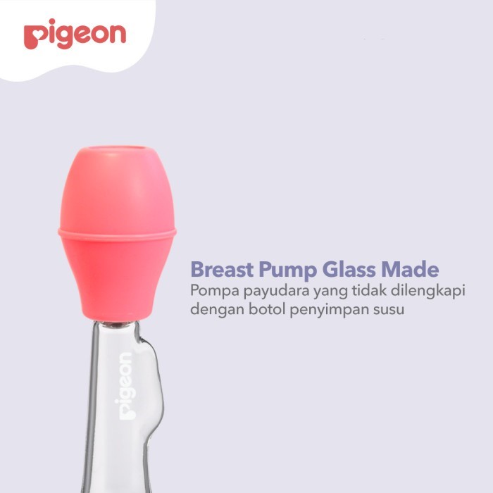 PIGEON Breast Pump Glass Made / Pompa Asi Karet Kaca