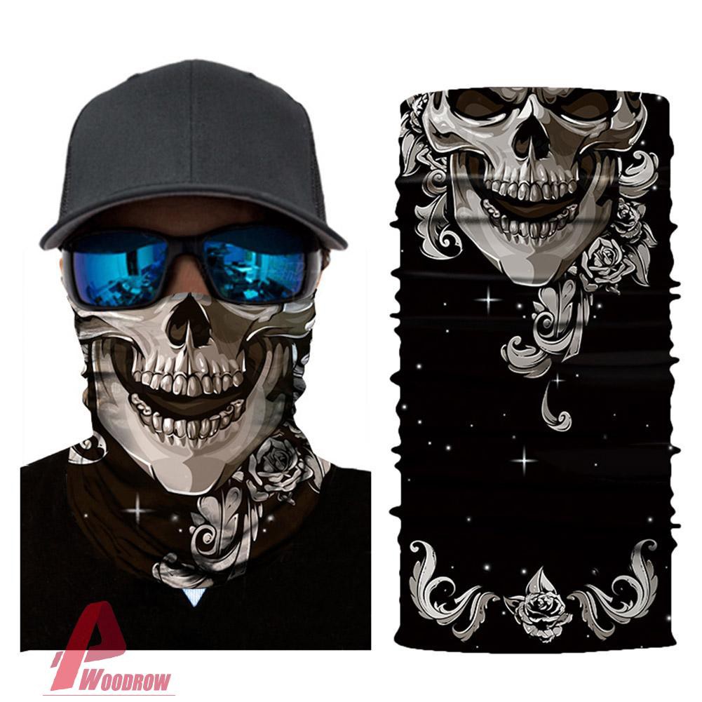 Masker Wajah Motif Tengkorak Bunga Keren Untuk Cosplay Olahraga Outdoor Riding Shopee Indonesia