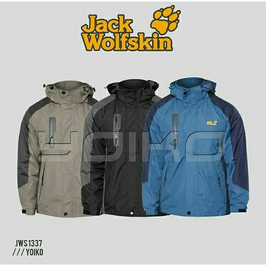Jaket Gunung Outdoor Jack Wolfskin 1337 Waterproof Import barang original