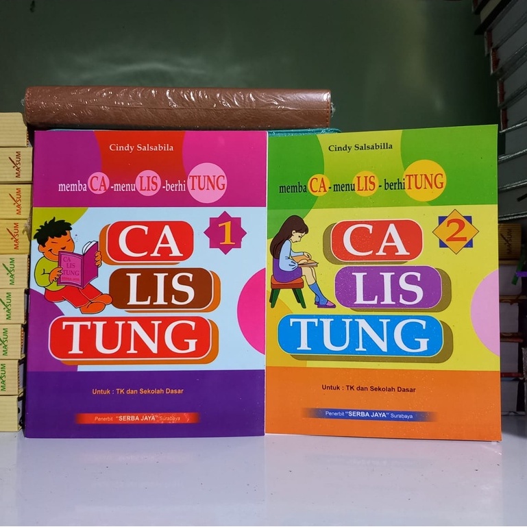 BUKU ANAK TK - CALISTUNG JILID 1 DAN 2 - MEMBACA MENULIS BERHITUNG SJ