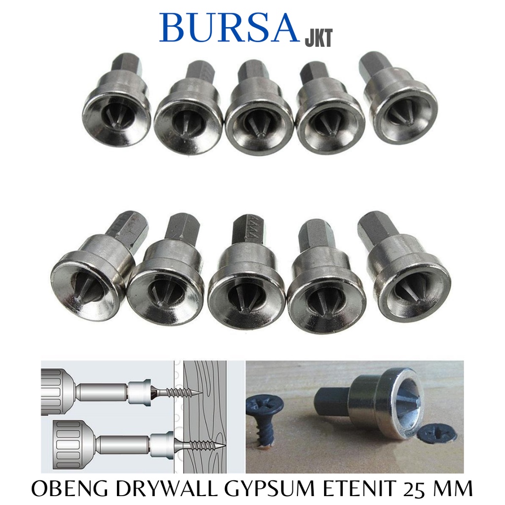 25  MM MATA OBENG DRYWALL BIT ETERNIT GYPSUM CORDLESS PH2