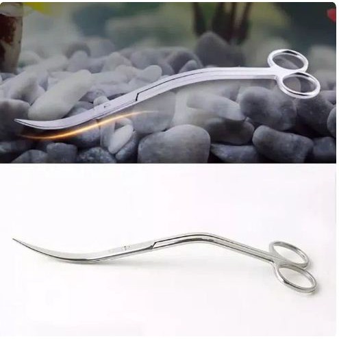 Gunting Ombak Aquascape / wave scissor gunting panjang