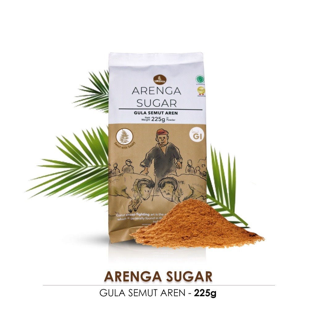 Timurasa, Gula Aren Bubuk (Crystal Arenga Sugar) 225gr