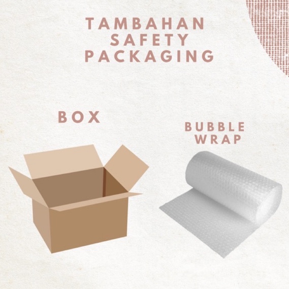 BOX KARDUS POLOS + BUBBLE WRAP