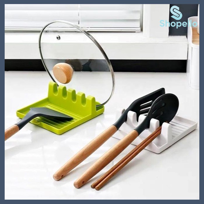 SHOPELLO - Holder peralatan masak Hp883m Rak spatula sutil tutup panci non-slip