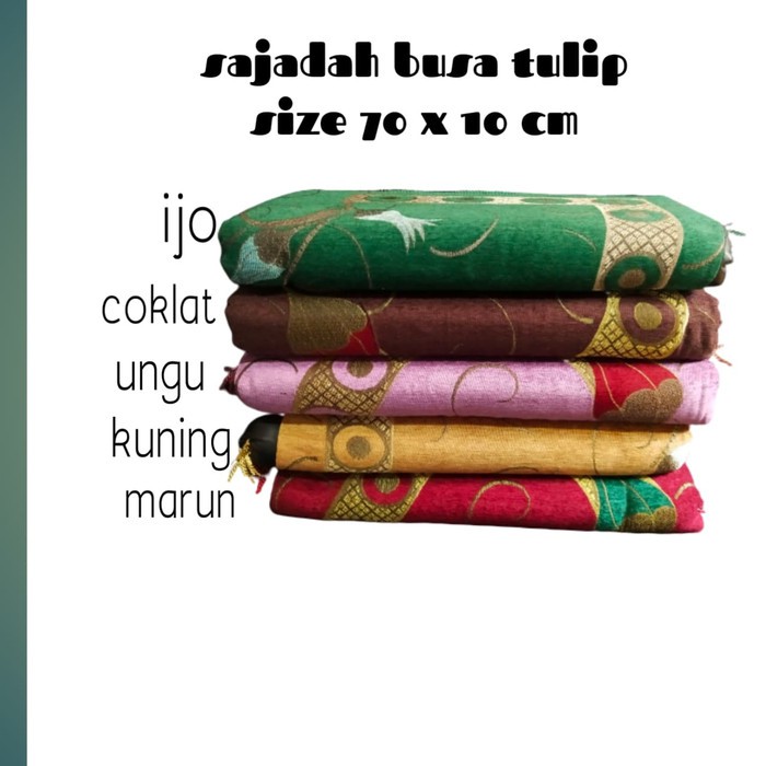 sajadah busa motif tulip empuk dan bagus harga termurah