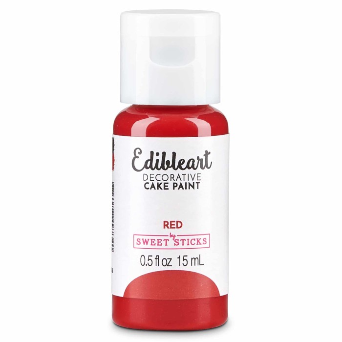 

Red Edible Art Paint Sweet Sticks Cake Kue Pewarna 15 ml