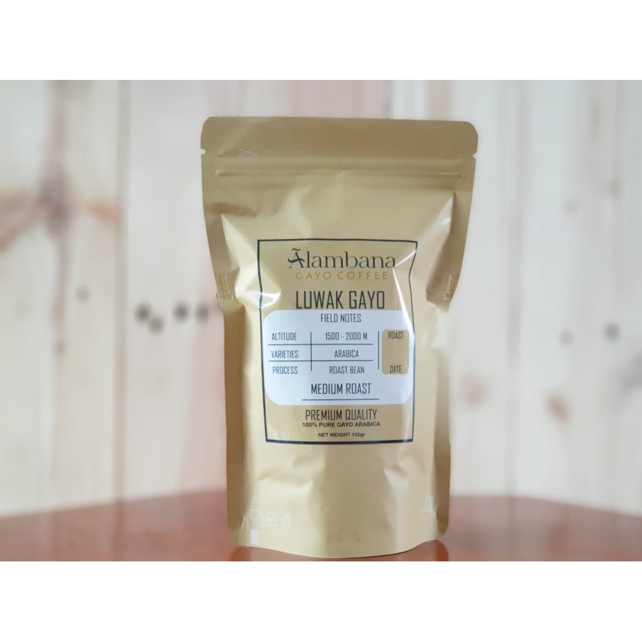 

Kopi Gayo Arabica LUWAK LIAR (RoastBean/Bubuk)