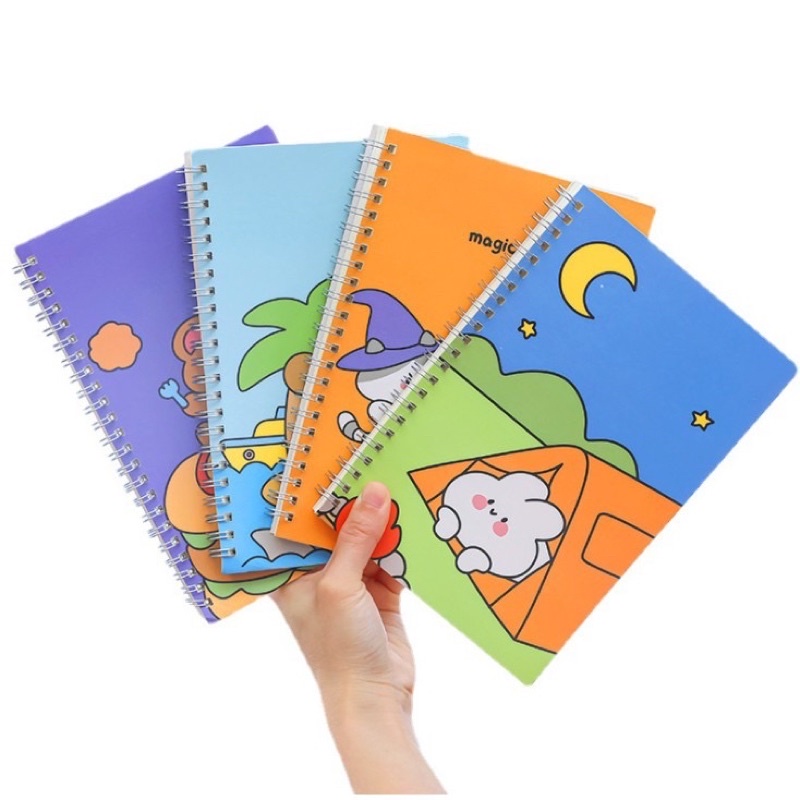 

Notebook Buku Agenda Model Ring Motif Kartun Cute Korean Style