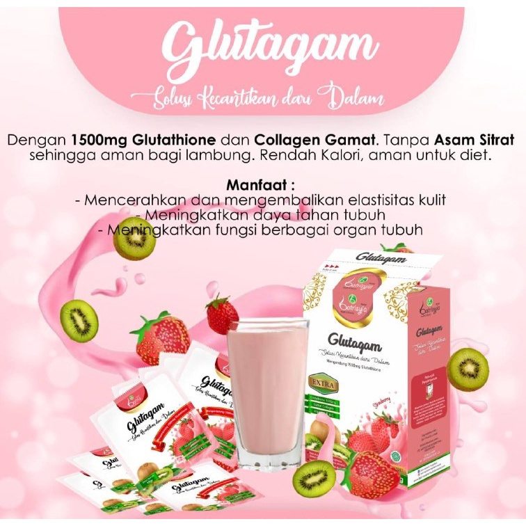 Batrisyia Herbal Glutagam L-Glutathione plus Collagen Gamat [150 gr]