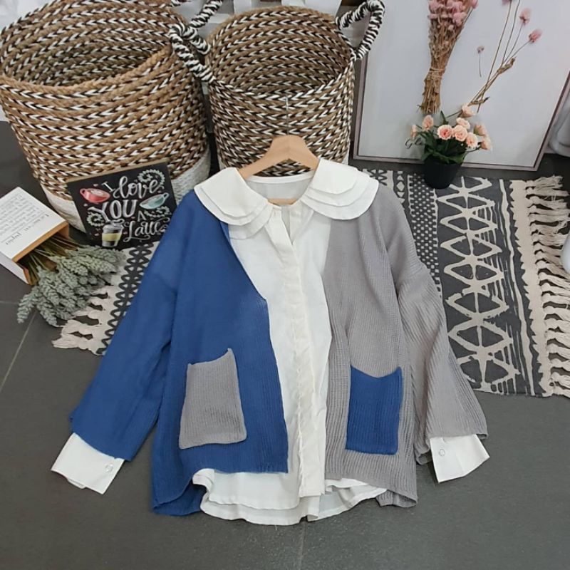 LAVELLA CARDI RAJUT // OUTER RAJUT TWO TONE