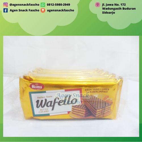 

Roma Wafello Italian Taste Butter Caramel 20,5 gram (1 renceng isi 10 pcs)