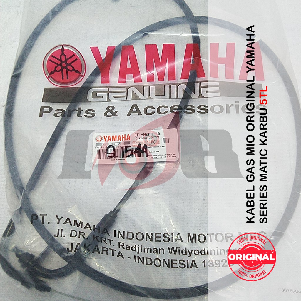 Original Kabel Gas Mio Fino Soul Carbu Part 5TL Yamaha Cable Throttle