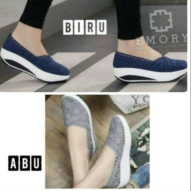 SEPATU SLIP ON BRUKAT