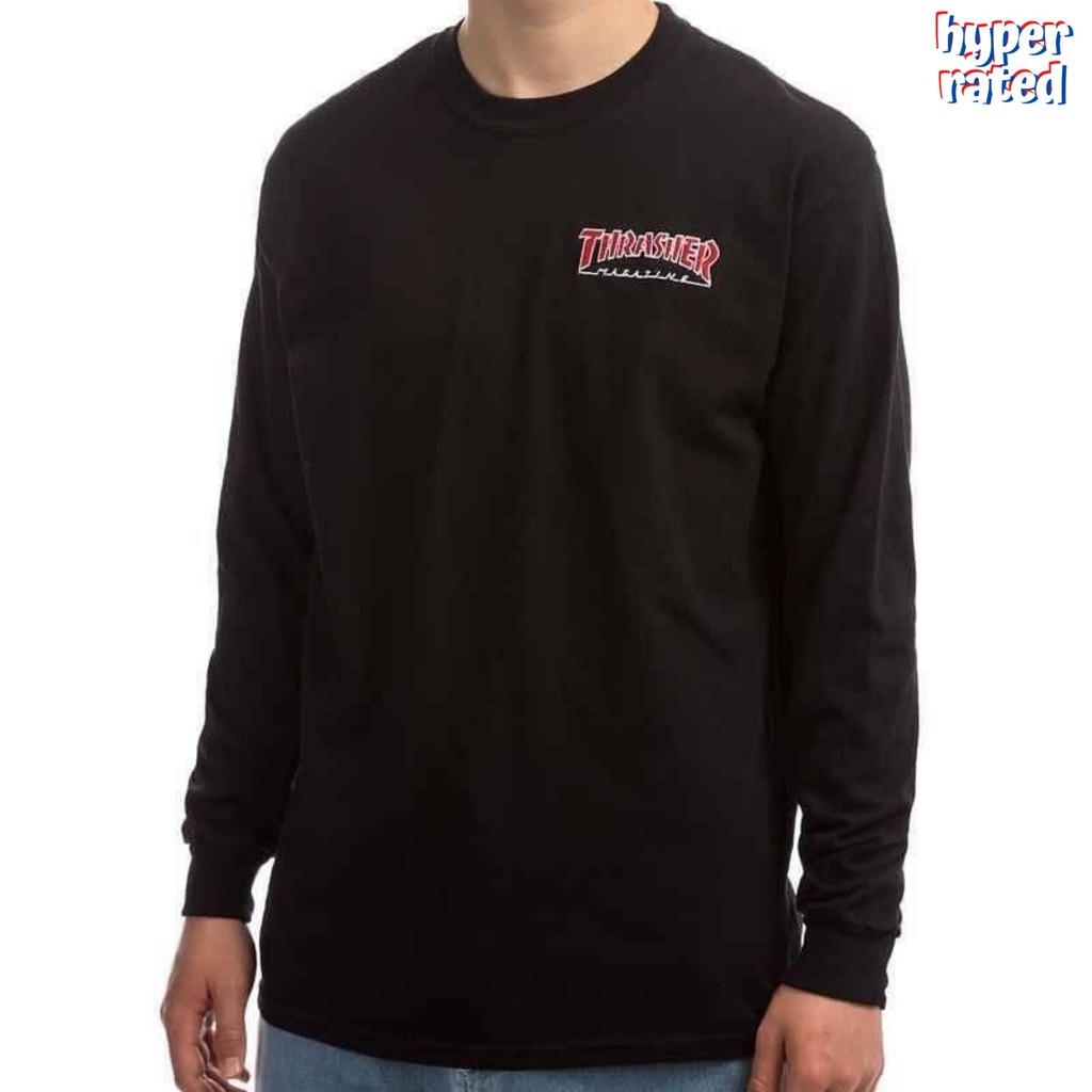 Thrasher Outline Embroidered Long Sleeve • Season : Spring 2019