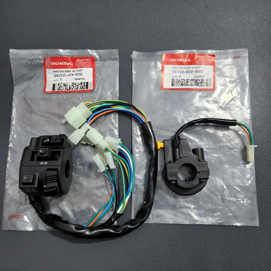 Saklar Switch 2pcs Kanan Kiri Holder Supra X 100 Fit Honda KEV