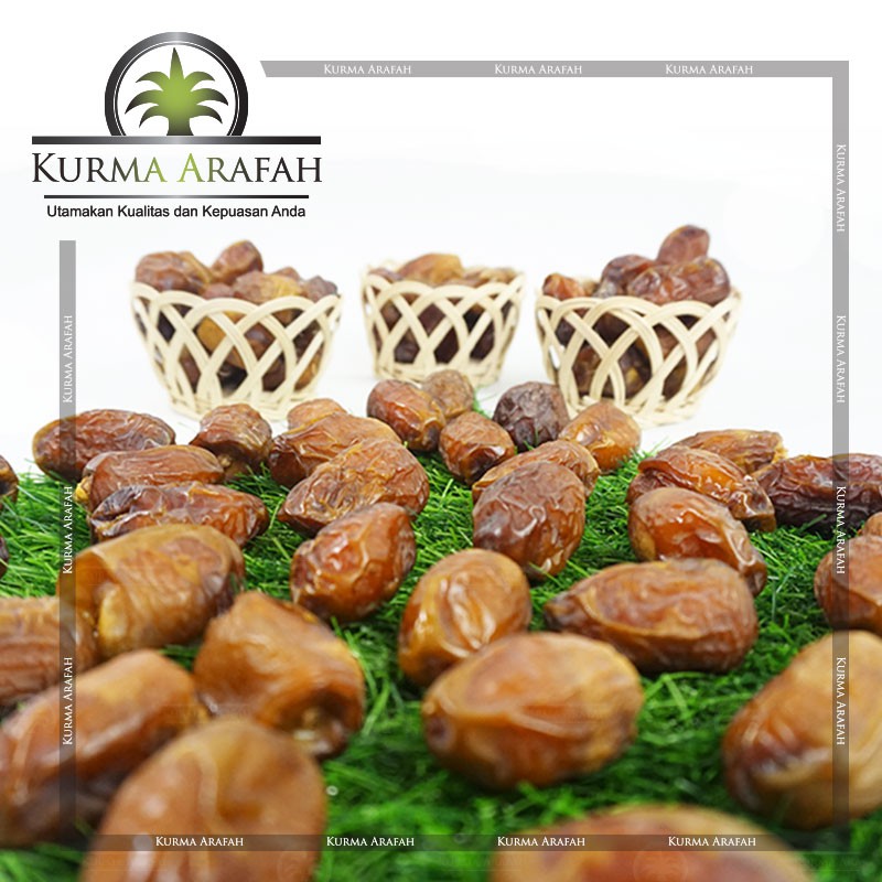 Kurma Shoidi 1kg Premium Pulen Dan Lembut - Kurma Manis Rasa Sukari Kering