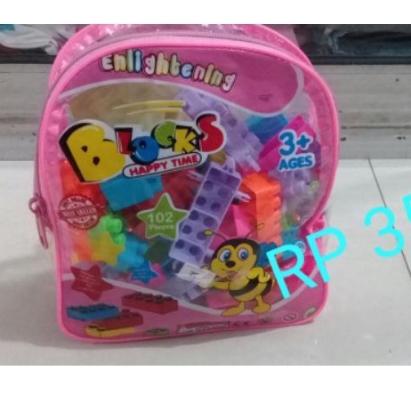 Mainan  puzzle blok lego anak
