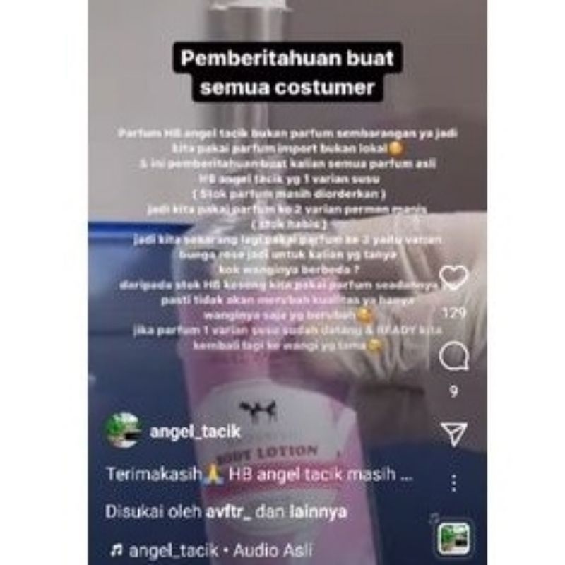 BODY LOTION ANGEL TACIK LIMITED EDITION