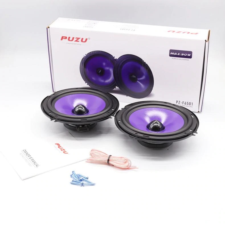 Puzu Speaker Mobil HiFi 6.5 Inch 90W 2 PCS - PZ-F6501 - Purple