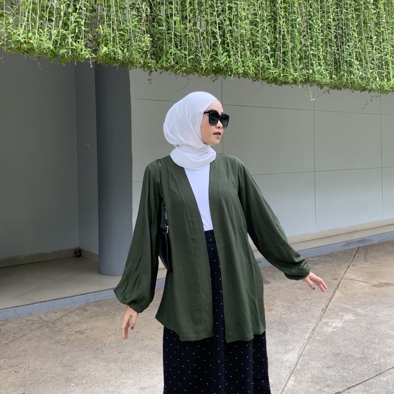 GFS LALUNEY SNOW SHEER CRADENZA OUTER CARDI LUARAN WANITA