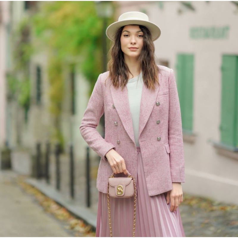 Buttonscarves Alma Flap Bag - Micro Rose