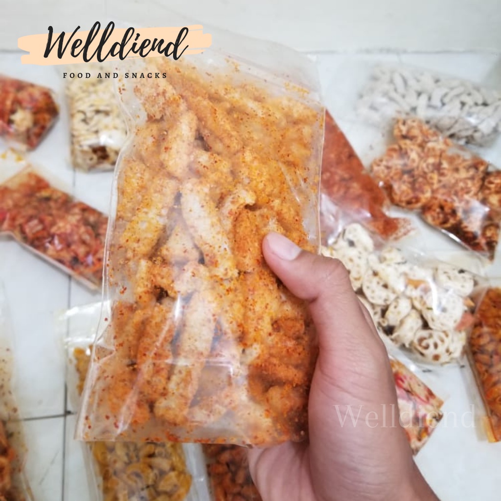 

Camilan Basreng Pedas | Welldiend