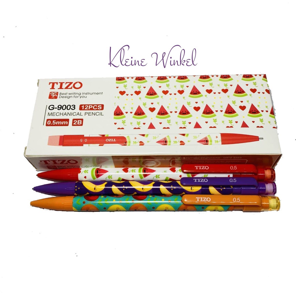 

Pensil Mekanik TIZO 2B 0.5 mm isi 12 pcs MECHANICAL PENCIL
