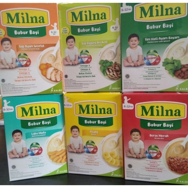 Milna Bubur Bayi 6-12 Bulan / Bubur Bayi / Makanan Bayi
