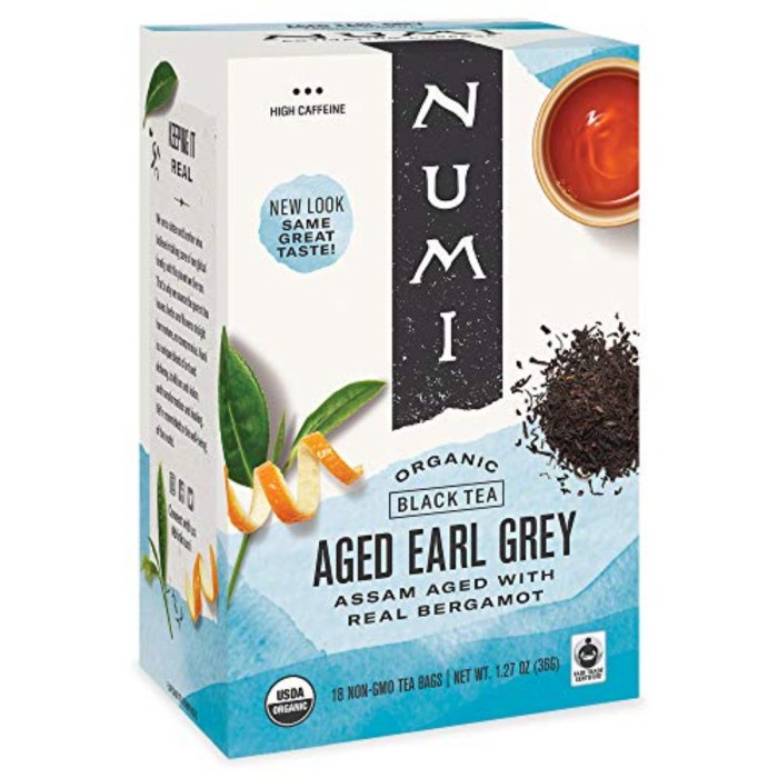

Teh Numi Organic Black Tea Aged Earl Grey 18 x 2 Gram