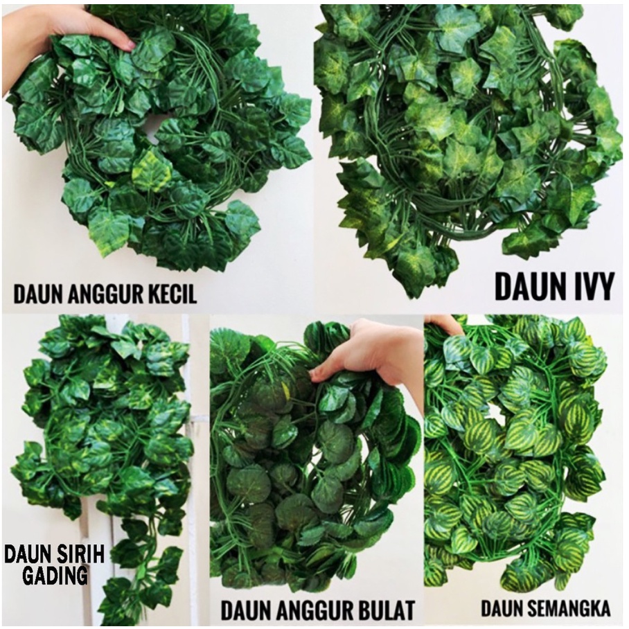 DAUN RAMBAT PLASTIK ARTICIAL DAUN RAMBAT SULUR BAGUS MURAH