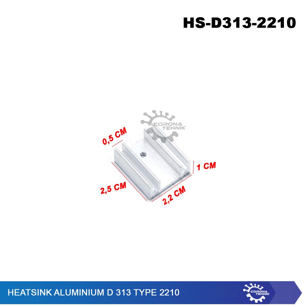 D 313 Type 2210 - Heatsink Aluminium