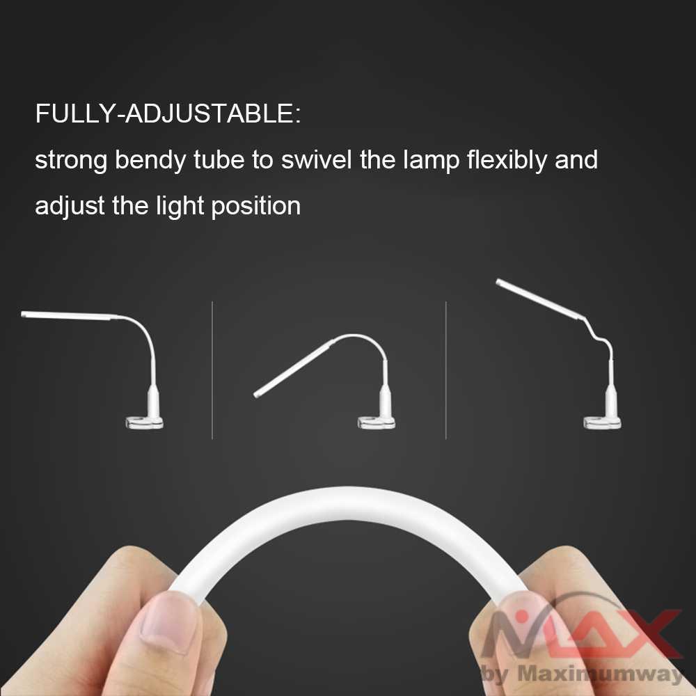 Lampu Meja belajar meja kerja LED Eye Protection Desk Lamp Clip 24 LED 5W - L1515W Warna Putih