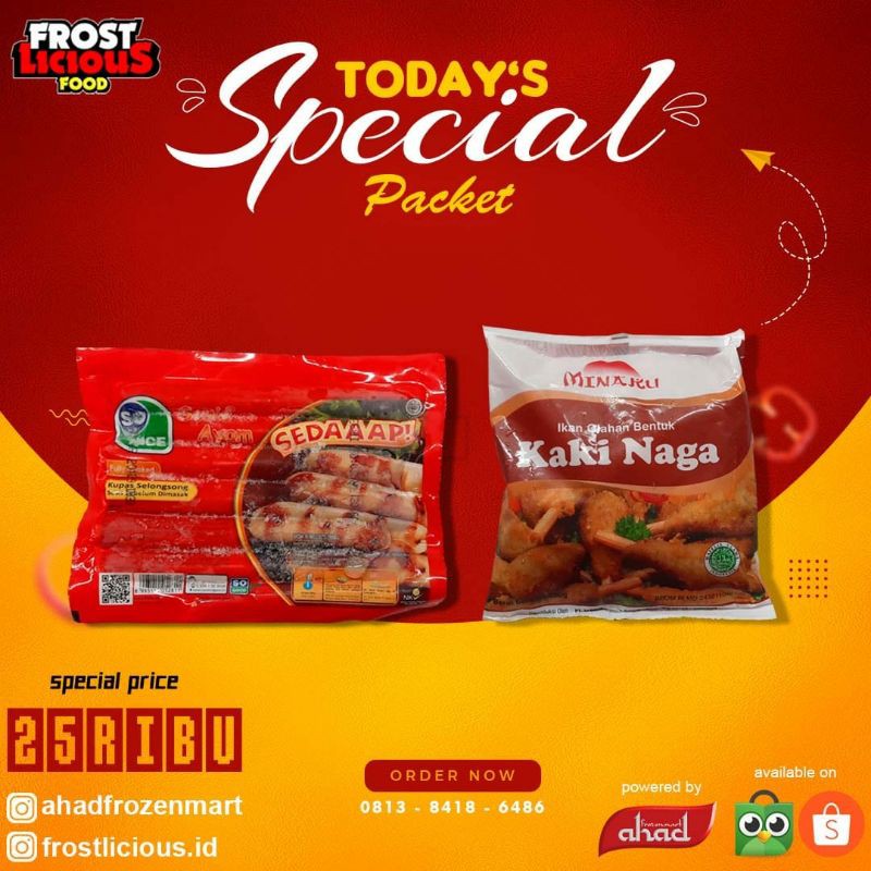 

Paket Hemat Frozen Food So Nice Sosis Minaku Kaki Naga