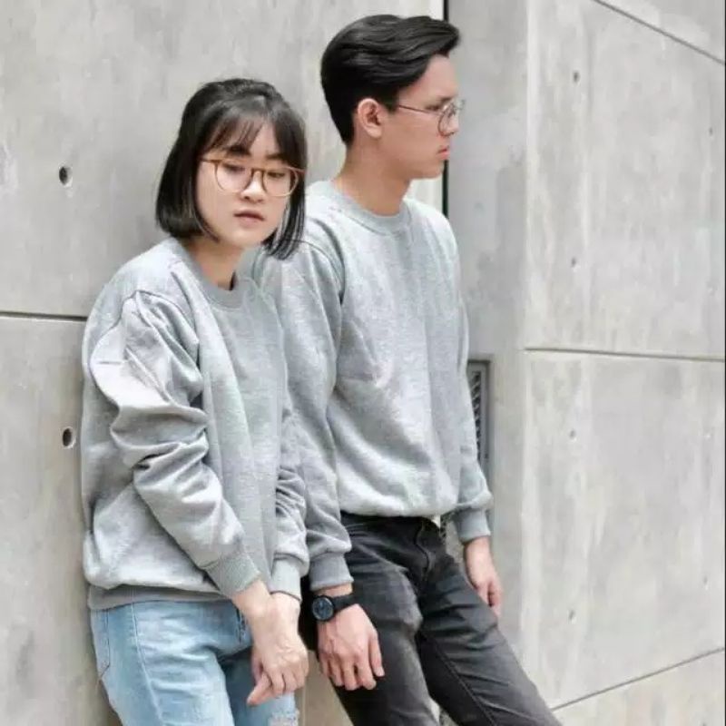 SWEATER_ID Basic Sweater Crewneck Abumuda /Abu Misty Polos Unisex