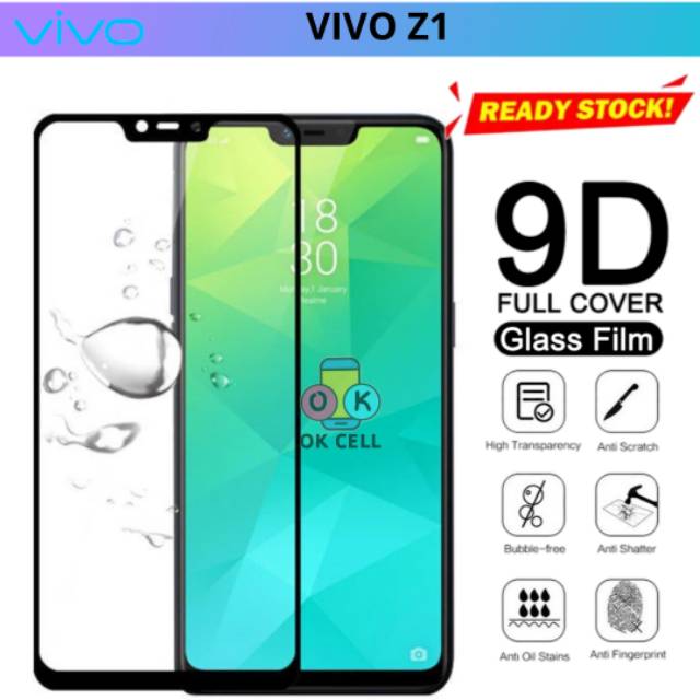 TG Anti Gores Kaca Vivo Z1 - Tempered Glass 5D.9D Vivo Z1 Full Cover Screen Guard Protector Premium