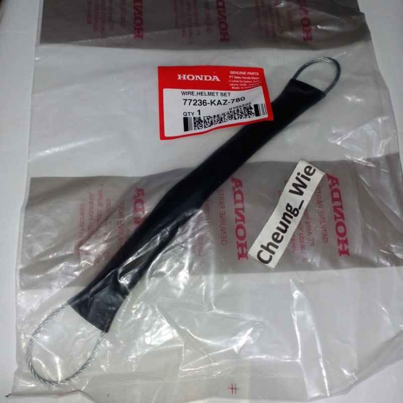 77236KAZ780 Kabel Gantungan helm CBR 250 RR - Verza - CBR 150 R - ADV - PCX ori AHM
