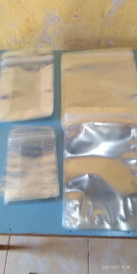 Plastik Kemasan 2 Kg Snack Standing Pouch Bening Klip Zipper  22cm X 29cm