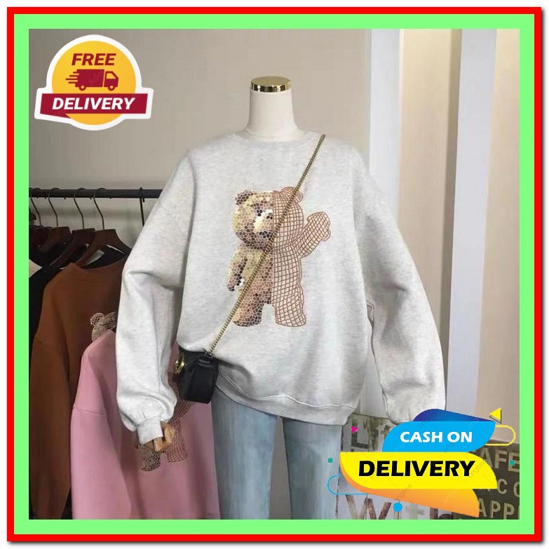 Florina Fashion Store Baju Wanita Atasan Wanita Sweater Times Up Switer Wanita Sweater Wanita Sweate