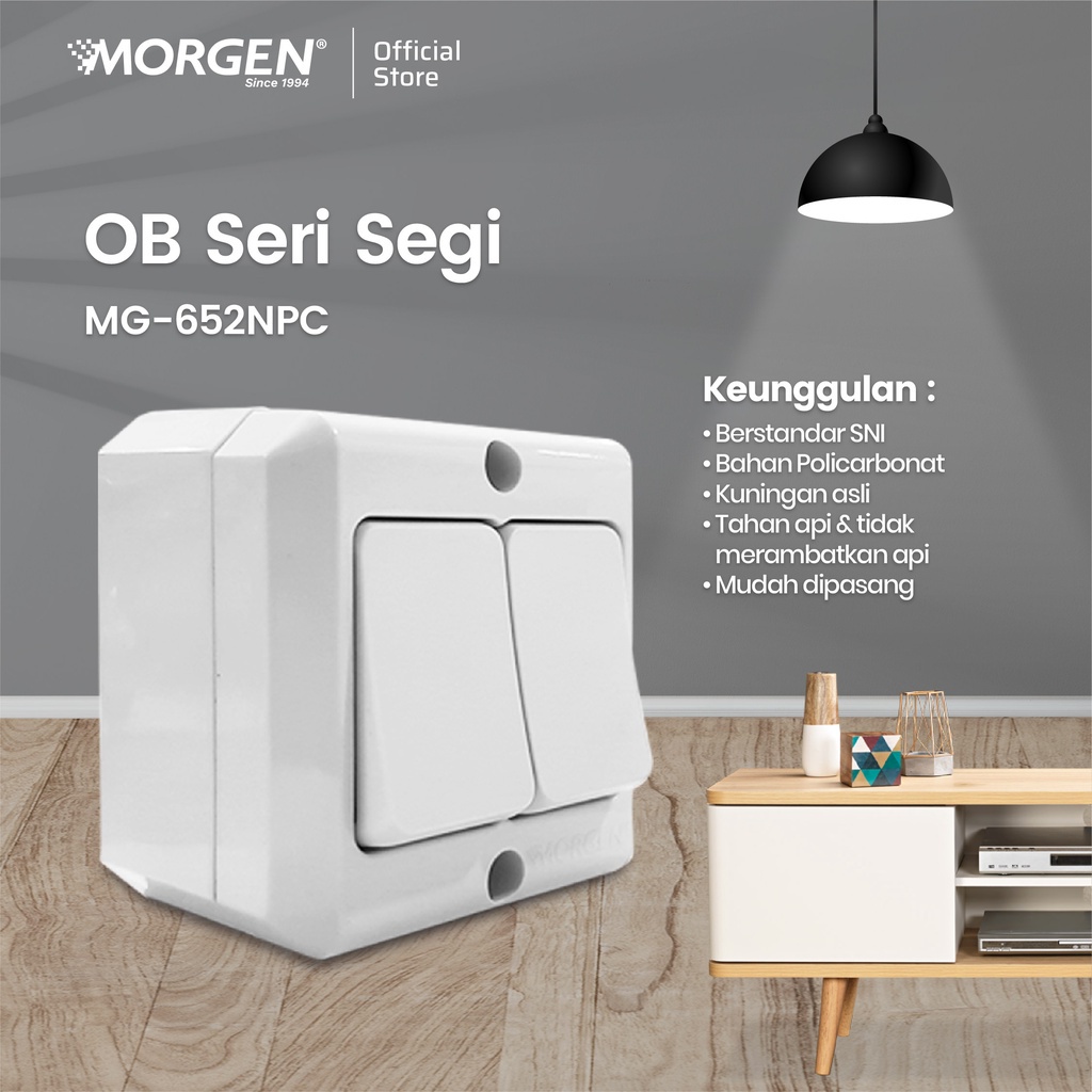 MORGEN OB OUTBOUND MG 650NPC STOP KONTAK ARDE, 651NPC SAKLAR ENGKEL, 652NPC SAKLAR SERI 650 651 652