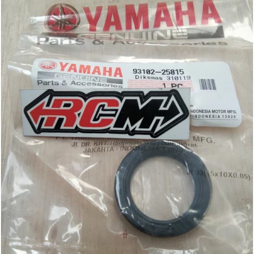 SEAL SIL KRUK AS KRUKAS KREK AS CRANKSHAFT CRANK SHAFT KIRI CVT MIO J GT M3 S Z SOUL FINO FI XRIDE 115 125 XEON KARBU RC GT 125 AEROX 125 ORI ORIGINAL YAMAHA YGP ASLI 93102-25815